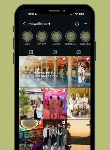 Instagram Feed des Mawell Resort