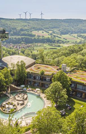 Panoramablick über das Mawell Resort