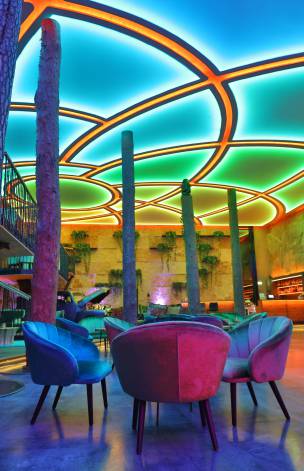 Innenansicht des beleuchteten Mawellinum 