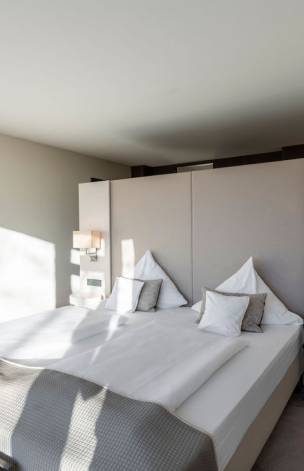 Doppelbett in der Junior Suite