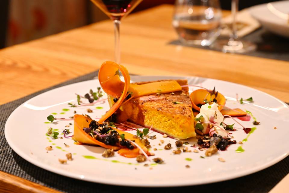 Quiche mit Karotten und Pesto