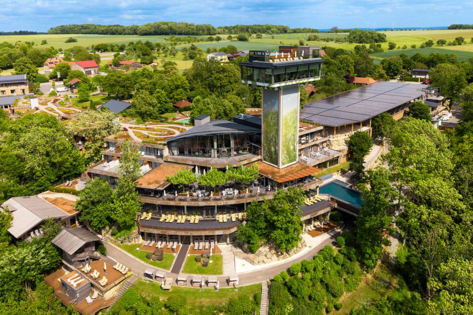 Luftaufnahme des Mawell Resorts