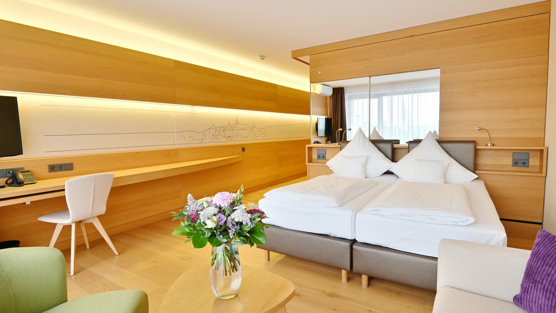 Innenansicht des Zimmer Hohenlohe